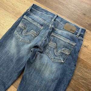 BKE Jake Medium Wash Distressed Jeans Men's Sz 31x34 Country‎ Concert
